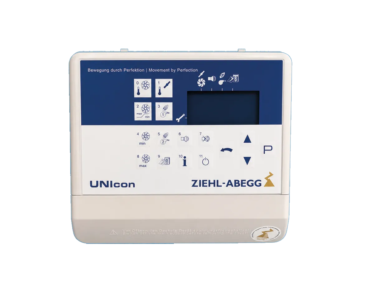 Controllo completamente automatico del sistema CAT3000 per una precisa ventilazione del fienile.